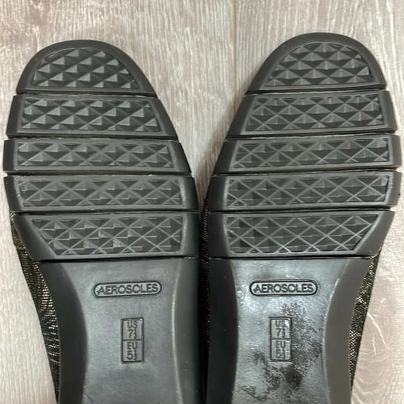 NWOT Aerosoles Army Leather Animal Print Slip On Flats 7.5M - Picture 10 of 15